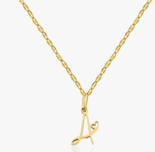 Initial Gold Necklaces for Women, A/B/C/K/M/J Image