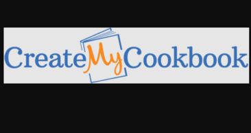 Logo of Create My Cookbook displayed on the image, representing a custom cookbook creation service