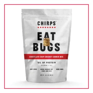 Chirps Chocolate Chip Cricket Cookie Mix high-protein snack.